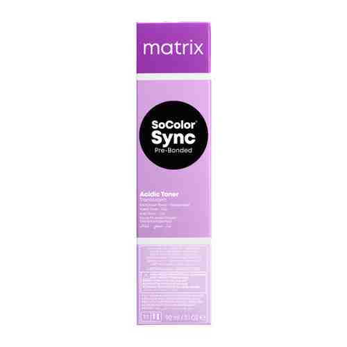 Matrix SoColor Sync Pre-Bonded - Матрикс Соколор Синк Тонер кислотный для волос, 90 мл - Колор Синк Тонер 10PA Жемчужный Пепельный