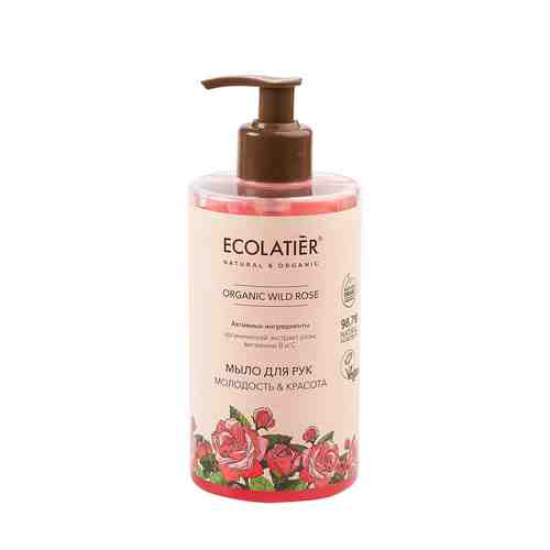 Мыло для рук ECOLATIER ORGANIC WILD ROSE Молодость & Красота 460 мл арт. 213177