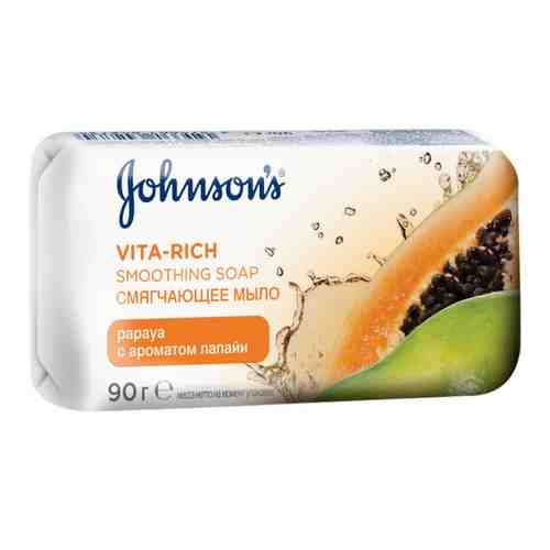 Мыло твердое JOHNSONS VITA-RICH смягчающее с экстрактом папайи 90 г арт. 119369