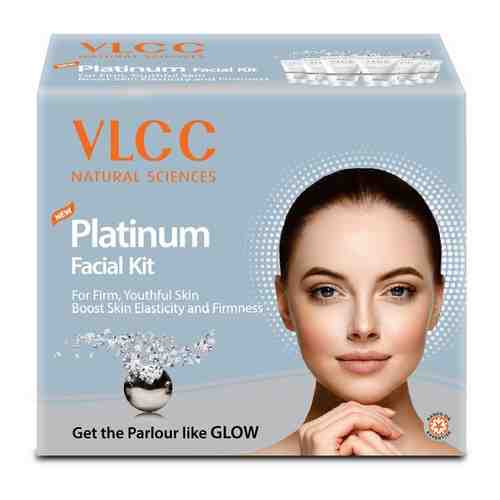 Набор для лица C платиной 6 шагов мгновенного действия + SPF 15 / PLATINUM FACIAL KIT SFK VLCC