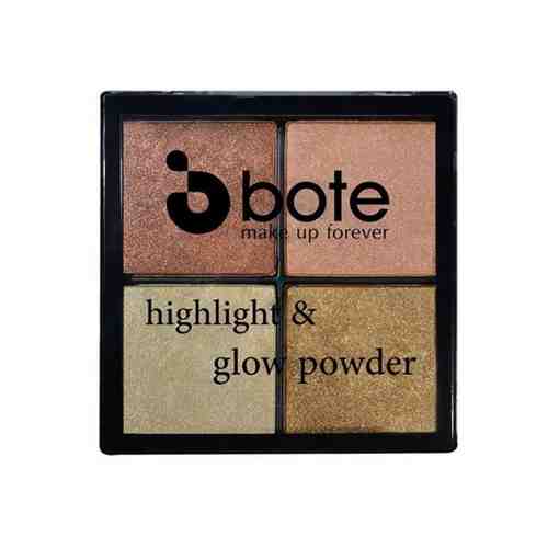 Набор Хайлайтеров для лица Bote Make up Highlight and Glow Powder. тон 2