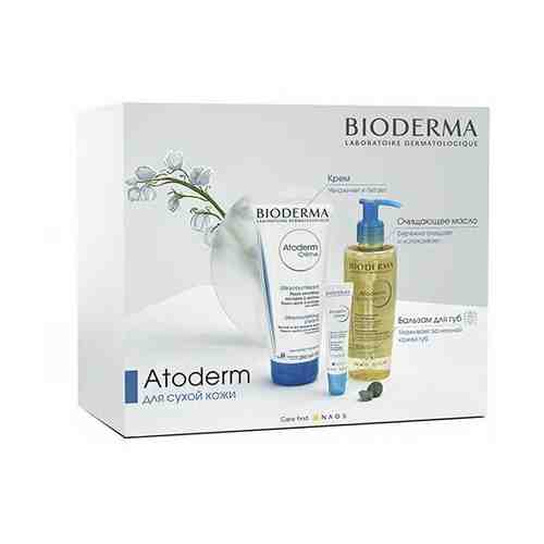 Набор любви к себе BIODERMA ATODERM: Крем 200 мл, Масло 200 мл, Бальзам д/губ 15 мл