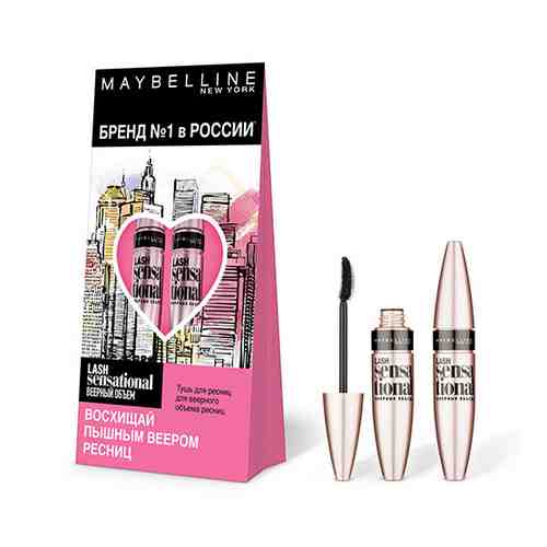 Набор подарочный женский MAYBELLINE тушь для ресниц LASH SENSATIONAL 2 шт арт. 175124