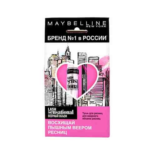 Набор подарочный женский MAYBELLINE тушь для ресниц LASH SENSATIONAL, подводка-фломастер для глаз HYPER PRECISE арт. 175127