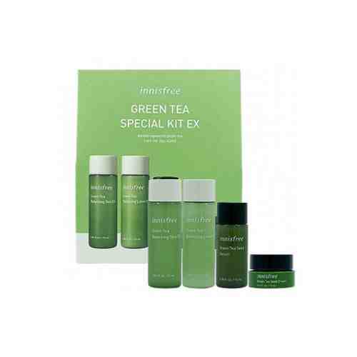 Набор увлажняющих миниатюр с зеленым чаем Innisfree Green Tea Special Kit EX 4 Item (25ml+25ml+10ml+15ml)