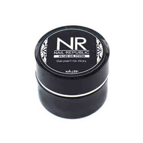 Nail Republic, Гель-краска без липкого слоя, Черная (5 гр)