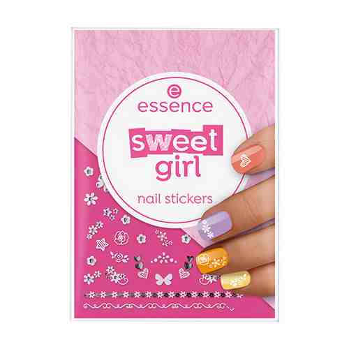 Наклейки для ногтей ESSENCE SWEET GIRL символы и цветы арт. 201310