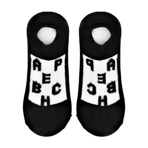 Носки женские SOCKS ALPHABET Black, р-р единый арт. 160371