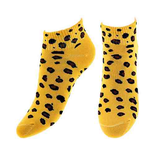 Носки женские SOCKS LEOPARD yellow р-р единый арт. 166755