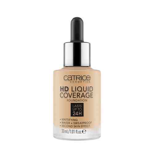 Основа тональная для лица CATRICE HD LIQUID COVERAGE тон 036 hazelnut beige светло-ореховый арт. 165695