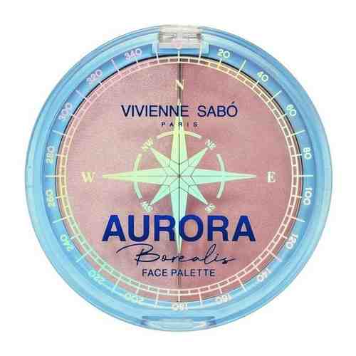 Палетка для лица VIVIENNE SABO - Aurora Borealis - Face Palette, тон 01