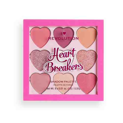 Палетка теней для век I HEART REVOLUTION HEART BREAKERS тон sweetheart арт. 203332