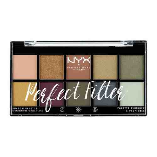 Палетка теней для век NYX PROFESSIONAL MAKEUP PERFECT FILTER тон 01 golden hour