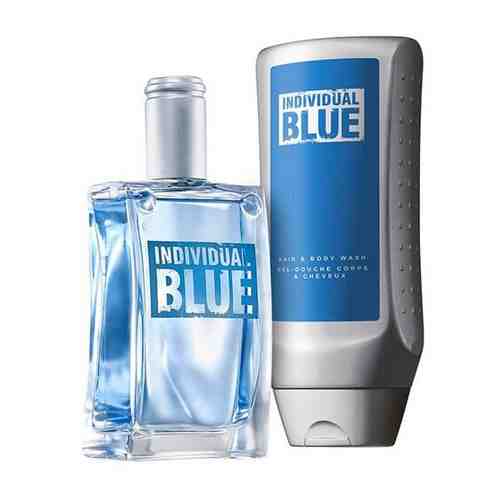 Парфюмерный набор AVON Individual Blue for Him. Туалетная вода 100 мл, Шампунь-гель для душа 250 мл.