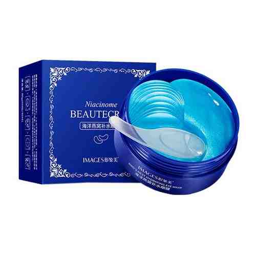 Патчи для глаз c экстрактом ласточкиного гнезда Images Niacinome Beautecret Bird's Nest Hydrating Eye Mask, 60 шт.