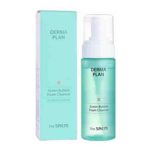 Пенка для умывания THE SAEM DERMA PLAN GREEN BUBBLE FOAM CLEANSER 150ML.