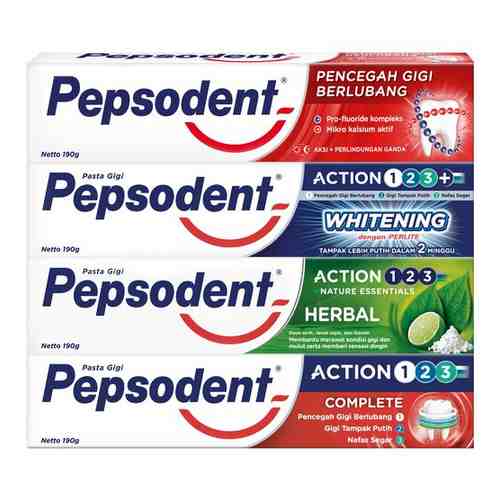 Pepsodent Зубная паста микс 4 штуки