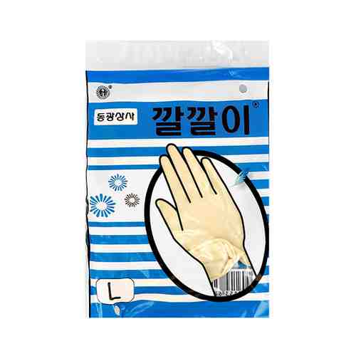 Перчатки хозяйственные BEAUTY RUBBER GLOVE размер L арт. 204414