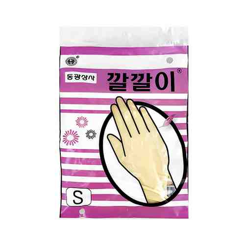 Перчатки хозяйственные BEAUTY RUBBER GLOVE размер S арт. 204412