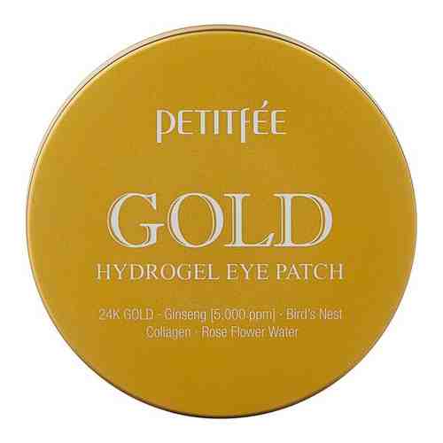 Petitfee Патчи гидрогелевые для глаз с золотым комплексом - +5Gold hydrogel eye patch, 60шт