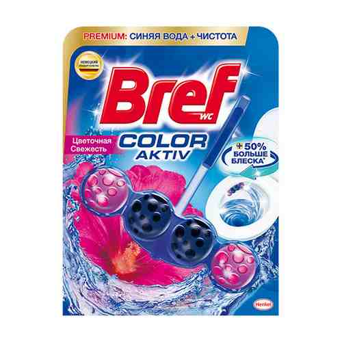 Подвеска для унитаза BREF COLOR AKTIV Цветочная свежесть 50 г арт. 169029