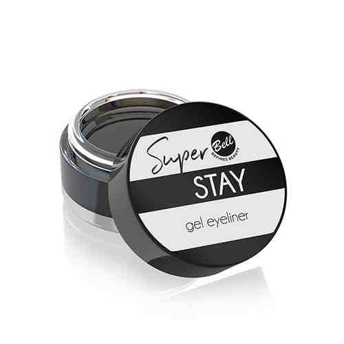 Подводка для глаз BELL SUPER STAY GEL EYELINER тон 01 черная гелевая арт. 205204