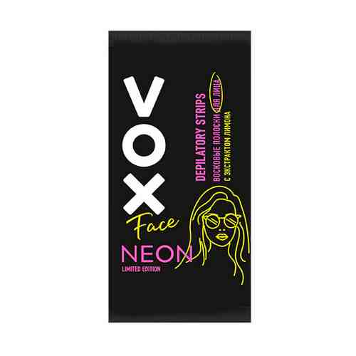 Полоски восковые для лица VOX NEON COLLECTION 12 шт+ 2 салфетки арт. 176771