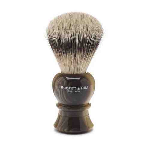 Помазок Truefitt & Hill Faux Ebony Super Badger Shave Brush Regency (ворс серебристого барсука, эбонит с серебром)