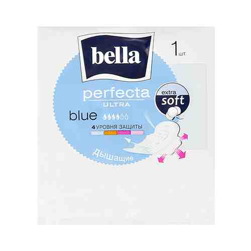 Прокладка ультратонкая BELLA PERFECTA ULTRA BLUE extra soft 1 шт арт. 204343