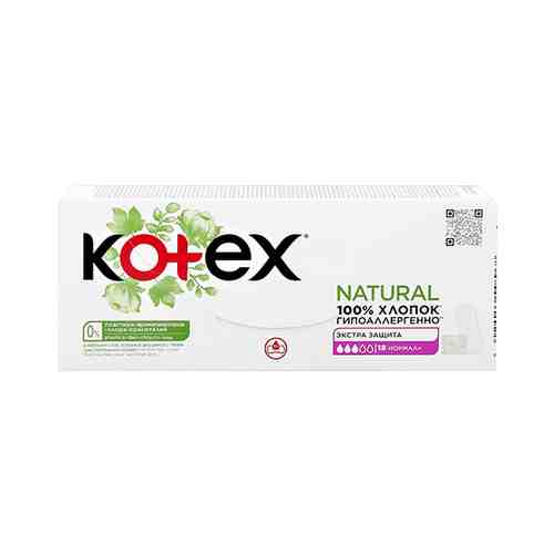 Прокладки ежедневные KOTEX NATURAL Normal 18 шт арт. 209254