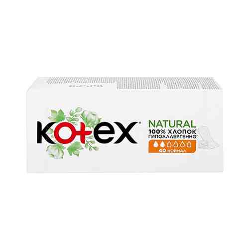 Прокладки ежедневные KOTEX NATURAL Normal 40 шт арт. 209255