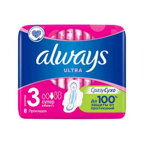 Прокладки тонкие ALWAYS Ultra Super 8 шт арт. 96