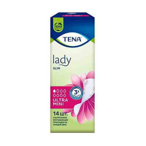 Прокладки урологические TENA LADY SLIM ULTRA MINI 14 шт арт. 204727