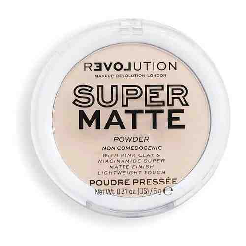 Пудра компактная для лица Makeup Revolution Super Matte Beige Beige 6 г