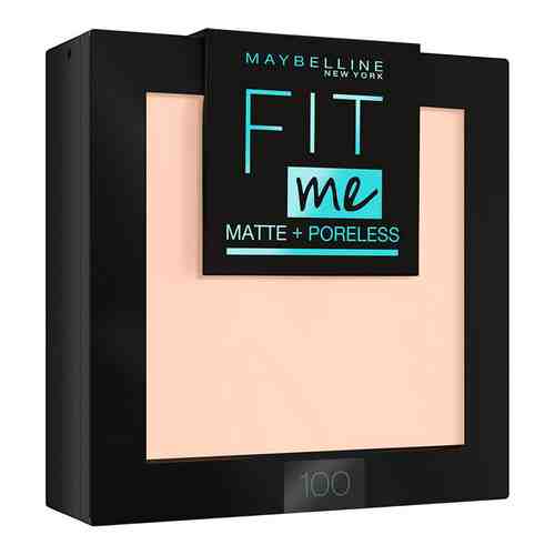 Пудра компактная для лица MAYBELLINE FIT ME тон 100 фарфоровый арт. 165336