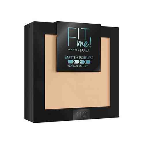 Пудра компактная для лица MAYBELLINE FIT ME тон 110 светло-кремовый арт. 165335