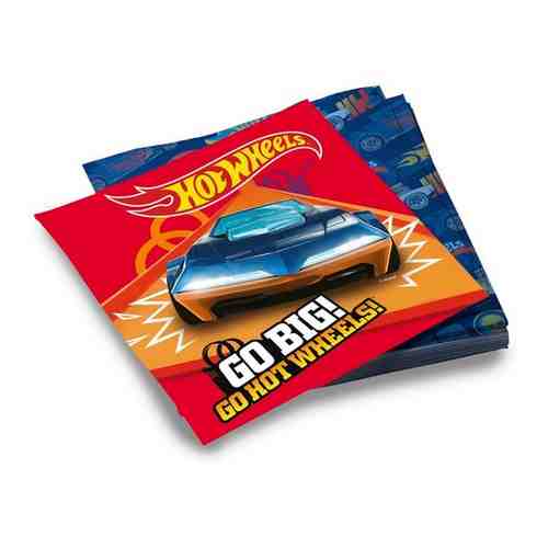 Салфетки бумажные Hot Wheels, трехслойные, 33х33 см, набор 20 шт.