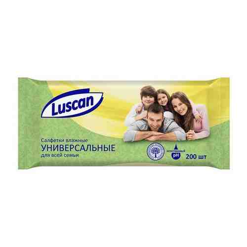 Салфетки влажные Luscan универсальные 200 шт, 2 упаковки