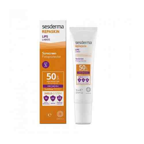 Sesderma REPASKIN LIPS SPF 50 - Солнцезащитное средство для губ, 15 мл