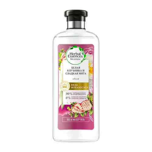 Шампунь Herbal Essences, Белая клубника и Сладкая мята, для всех типов волос, 400 мл