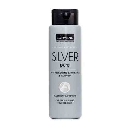 Шампунь SILVER PURE для блондированных волос LORVENN HAIR PROFESSIONALS 100 мл