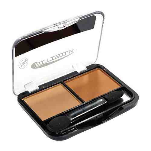 Sitisilk Тени для век 2-х цветные Two Color Eye Shadow, S632, тон 12 МАТ бежевый + светло-коричневый