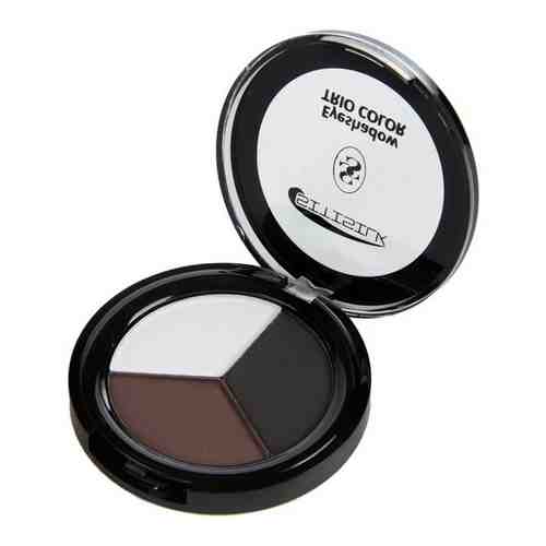 Sitisilk Тени для век 3-х цветные Trio Color Eyeshadow, S403, тон 13 беж перл + розовое золото перл + тёмно-коричневый мат