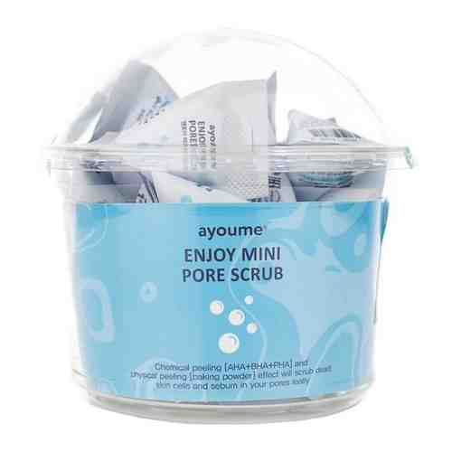 Скраб для лица с АНА ВНА и РНА кислотами и содой Ayoume Enjoy Mini Pore Scrub, 120 гр