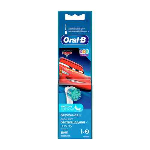 Сменная насадка для электрической зубной щетки ORAL-B Cars 2 шт арт. 210842