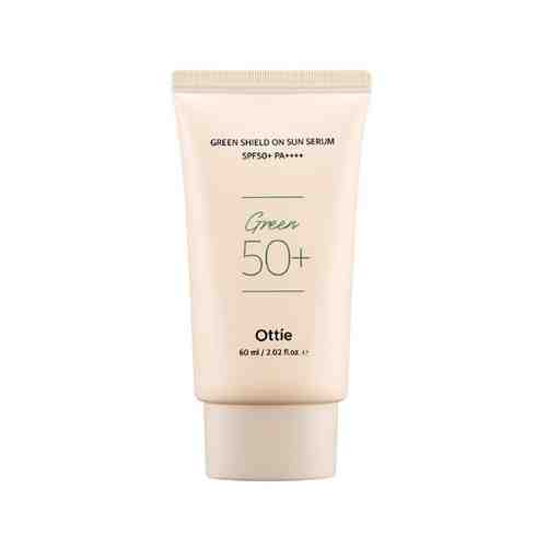 Солнцезащитный серум для чувствительной кожи Ottie Green Shield On Sun Serum SPF50+ PA++++, 60мл