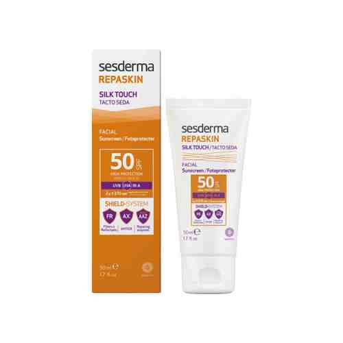 Средство солнцезащитное с нежностью шелка для лица СПФ50 Sesderma REPASKIN Silk Touch Facial sunscreen SPF50, 50 мл