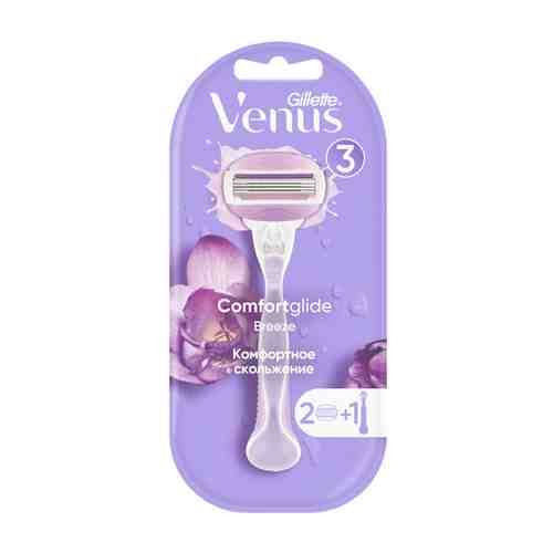 Станок для бритья GILLETTE VENUS BREEZE с 2 сменными кассетами арт. 31412