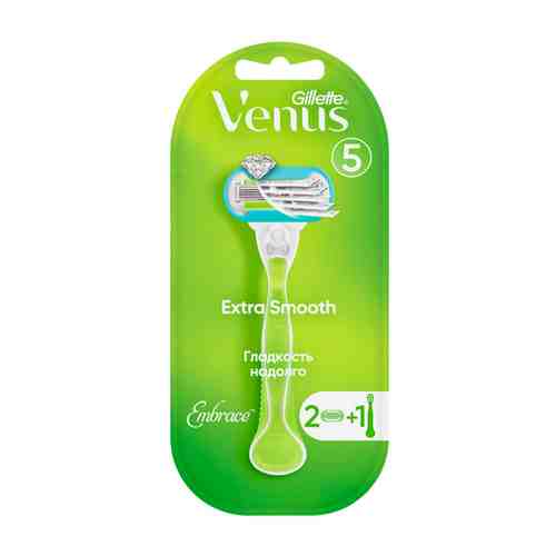 Станок для бритья GILLETTE VENUS EMBRACE с 2 сменными кассетами арт. 38319