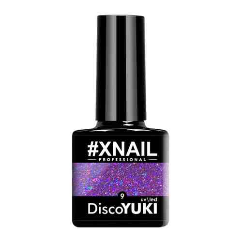 светоотражающий гель лак XNAIL DISCO YUKI с хлопьями юки, 10 мл, №07